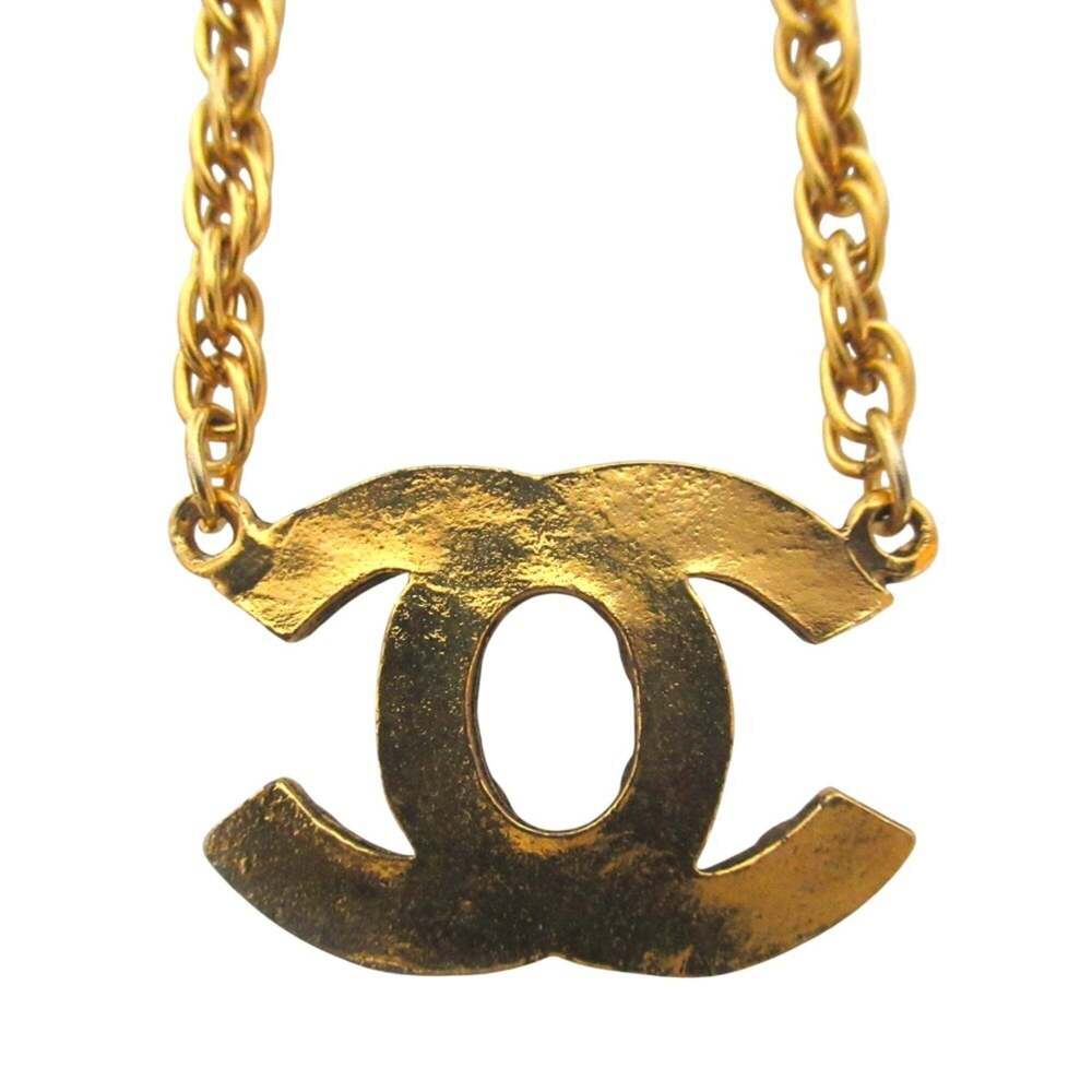 CHANEL Gold Logo Necklace - Picture 2 of 6